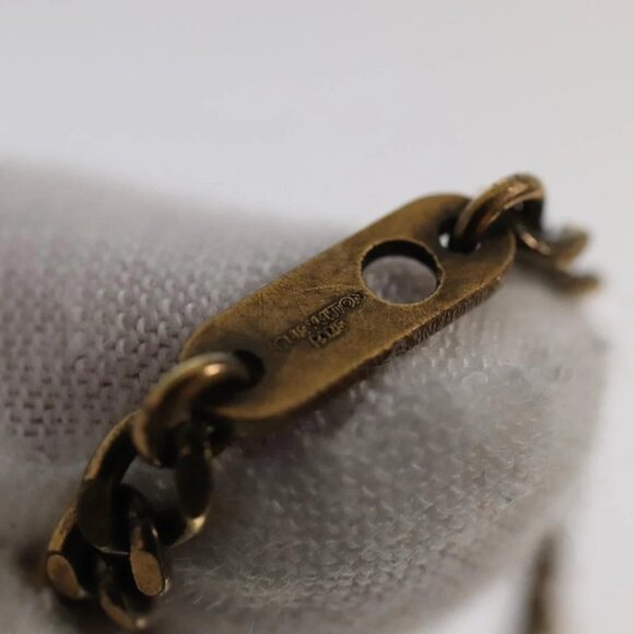 LOUIS VUITTON LV Wood Necklace metal Dark Silver MP2818 LV Auth 95075 - Picture 5 of 16